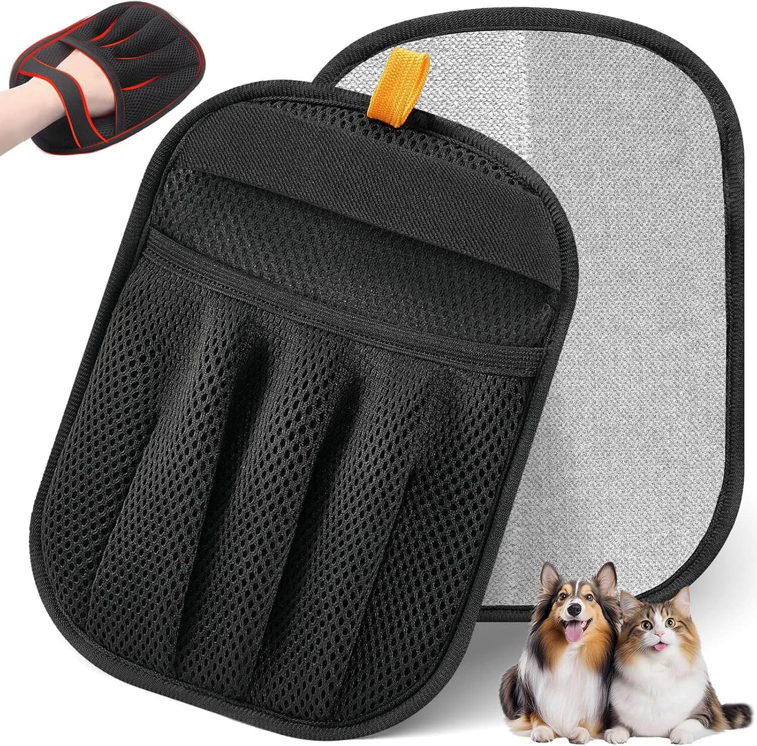Upgraded Pet Hair Removal Gloves for Dogs & Cats