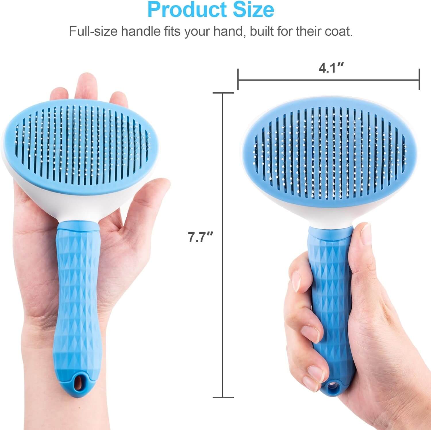 Upgraded Pet Grooming Brush for Dogs & Cats