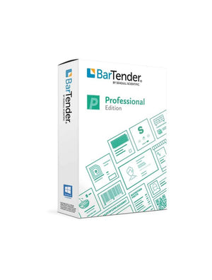 BarTender Professional Edition software packaging on a white background