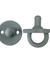 Two gray pacifiers on a white background. Itzy Silicone Pacifiers