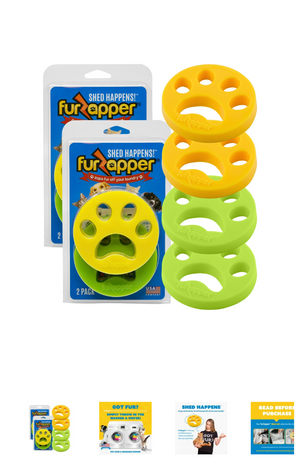 FurZapper pet toy with packaging on a white background


