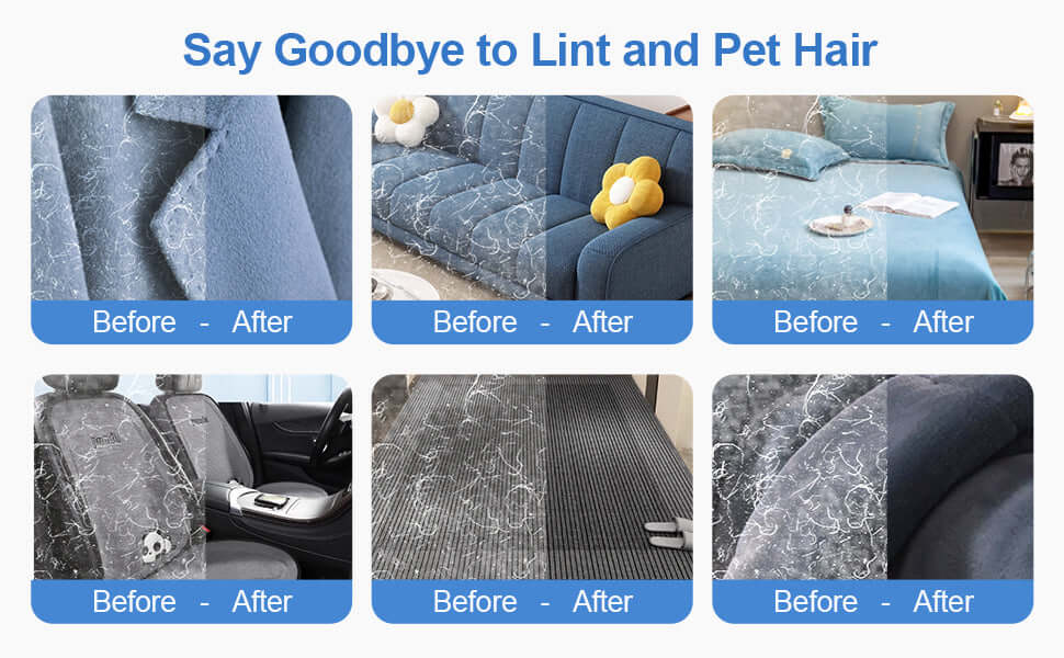  Upgraded Pet Hair Removal Gloves for Dogs & Cats 