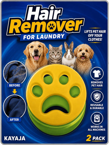 FurZapper Pet Hair Remover for Laundry – Reusable Silicone Lint Remover, 2 Pack