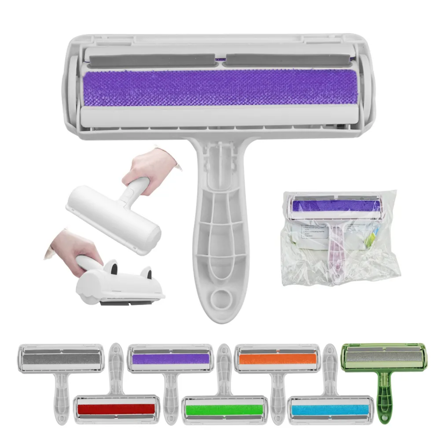 Chum Chum Pet Hair Remover Roller – Reusable Lint Tool